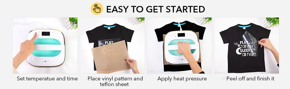 How to Heat Press a T-Shirt (Step-by-Step Guide) - Transfer Express Blog