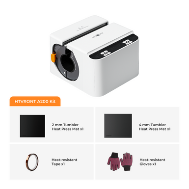 HTVRONT A200 Auto Tumbler Heat Press, A200 Standard Kit A