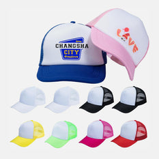Sponge Trucker Cap Sublimation Blanks - 10PCS (8 Colors)