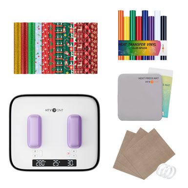 HTVRONT H10 12x10in Heat Press, Ultimate Premium Kit - Lavender Purple