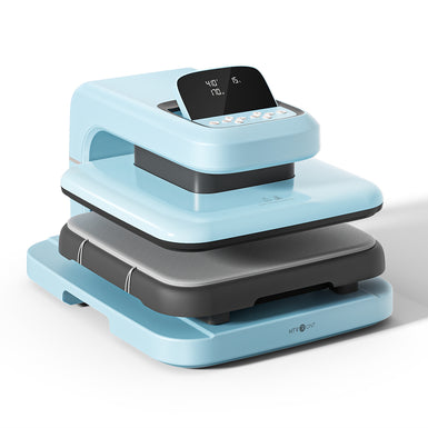 Light blue auto heat press machine 2 - Digi - HTVRONT heat press