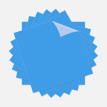 Blue Stencil Vinyl Sheets -7 Sheets 12"x12" Permanent Template Vinyl