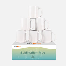 Sublimation Mugs Blank 11 oz - 6 Pack / 12 Pack