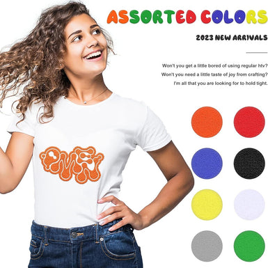 Multicolor Puff Vinyl Heat Transfer Vinyl - 8 Sheets Assorted Colors (12“x10")