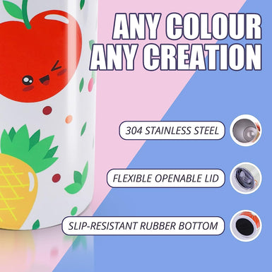 Sublimation Tumbler Blank with Sublimation Paper - Skinny Straight - 20 OZ