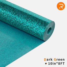 Glitter Heat Transfer Vinyl Roll - 10"x8 Ft (8 Colors)