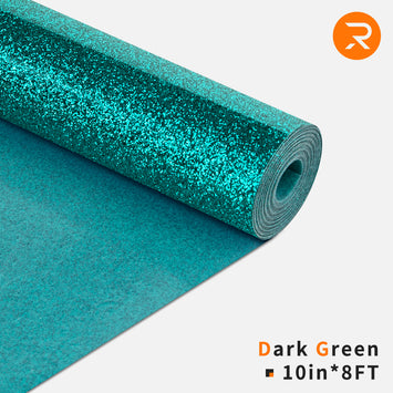 Glitter Heat Transfer Vinyl Roll - 10"x8 Ft (8 Colors)