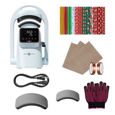 HTVRONT A300 Auto Hat Heat Press, Beginner Kit