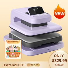 Auto Heat Press 2 with free giveaways, light purple