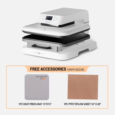 15x15'' Auto Heat Press Machine-white