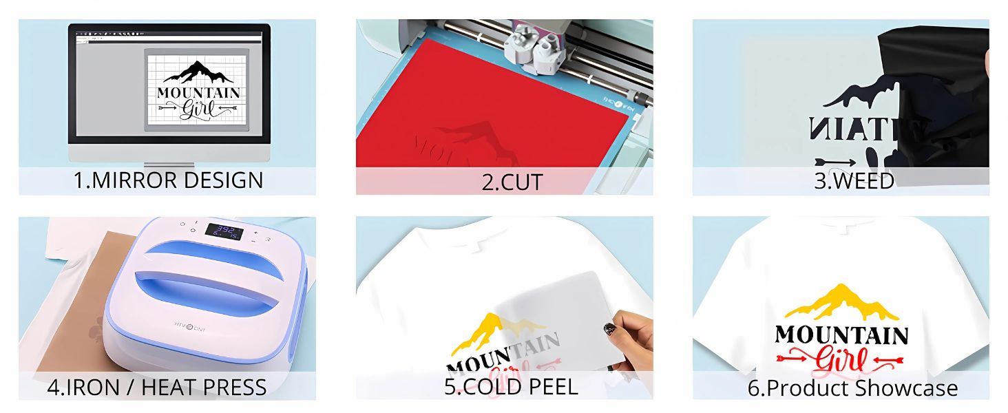 how to use heat transfer vinyl