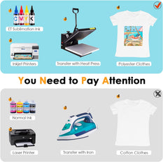 Sublimation Paper 8.5 x 11/14 inches - 30 Sheets