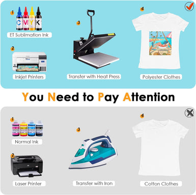 Sublimation Paper 8.5 x 11/14 inches - 30 Sheets