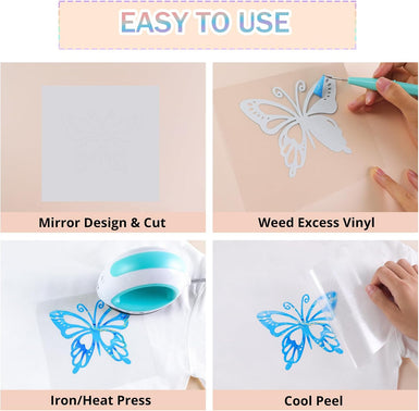 Tie Dye Heat Transfer Vinyl Roll - 12" x 8ft