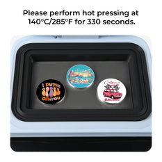 58mm Sublimation Badge - 3 Pcs/51 Pcs, For H17