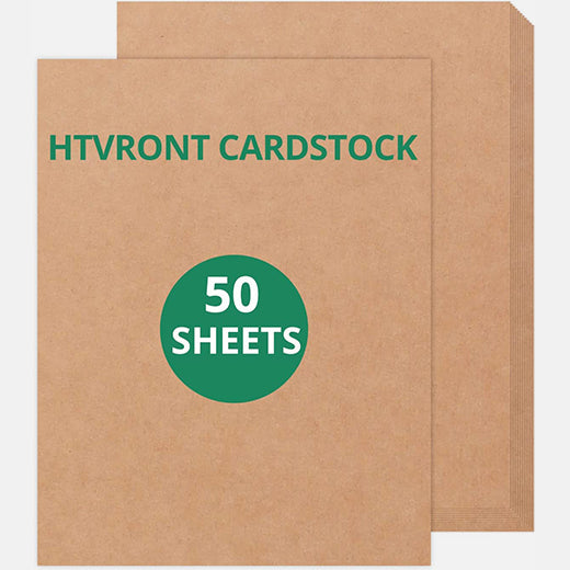  HTVRONT White Cardstock Paper Bundle - 100 Sheets