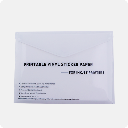Matte Printable Vinyl Sticker Paper 140g- 30 sheets 8.5"x11"