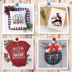 Buffalo Plaid Patterned HTV Vinyl Sheet Bundle - 12"x 10" 15 Packs(7 Assorted Colors)