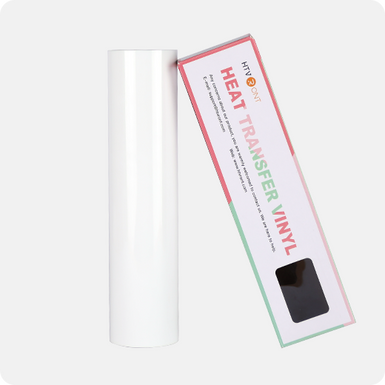 whtie Heat Transfer Vinyl Roll for heat press - 12" x 60 Ft (2 Colors)