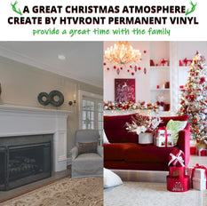 Christmas Buffalo Plaid & Leopard & Glitter Permanent Adhesive Vinyl Bundle 12" x 12" - 12 Sheets