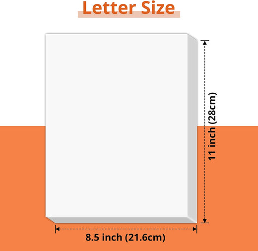White Cardstock Paper - 8.5" x 11" 50 Sheets