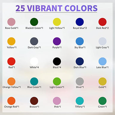 Heat Transfer Vinyl Bundle - 12"x10" 36 Pack(25 Colors)