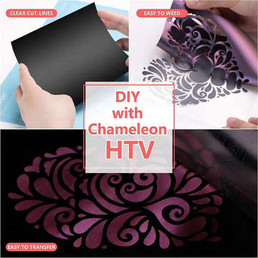 Chameleon Heat Transfer Vinyl Roll - 12" x 10 Ft (11 Colors)