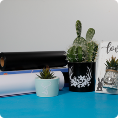 Permanent Adhesive Vinyl Roll - 12"x30 Ft (2 Colors)