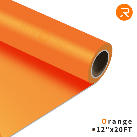     orange Heat Transfer Vinyl Roll - 12" x 20 Ft (36 Colors）