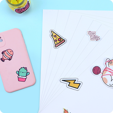 Premium Clear Printable Vinyl Bundle - 8.5"x11" 30 Sheets (15 Sheets Printable Sticker Paper & 15 Sheets Laminate Paper