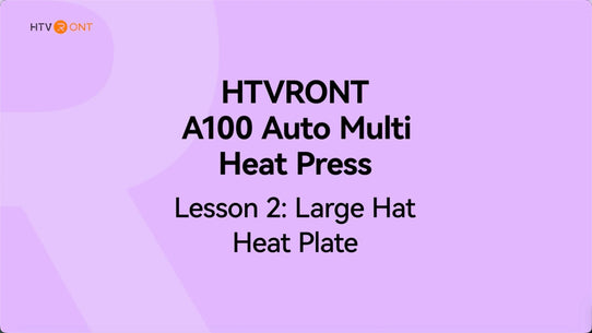 How to Heat Press Hat with A100 Auto Multi Heat Press