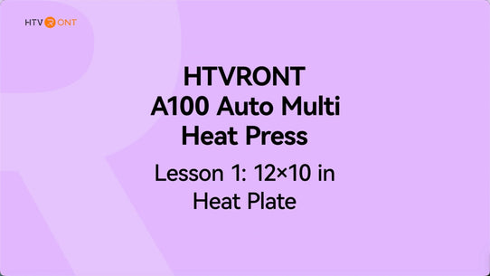 How to Heat Press Shirts with A100 Auto Multi Heat Press