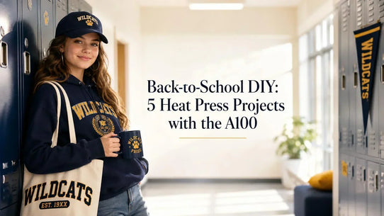 Back-to-School DIY with the A100 Multi Heat Press: Custom Sashes, Shirts, Hats & More