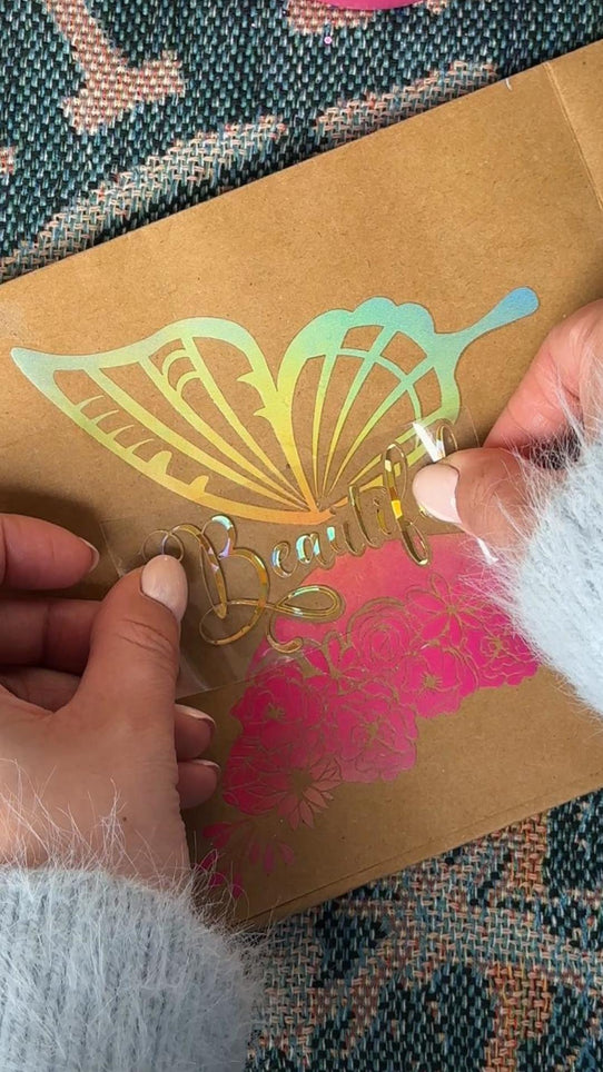 Heat Press Kraft paper bag with H1 Mini Heat Press