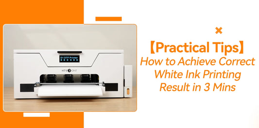 How to Achieve Correct White Ink Printing Result - D1 DTF Printer Tips