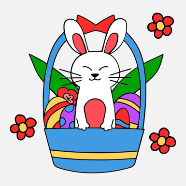 【MEMBER ONLY】Easter Bunny in Basket SVG
