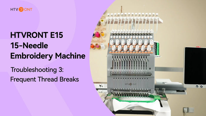 How to fix Frequent Thread Breaks of Embroidery Machine  - E15 Troubleshooting 3