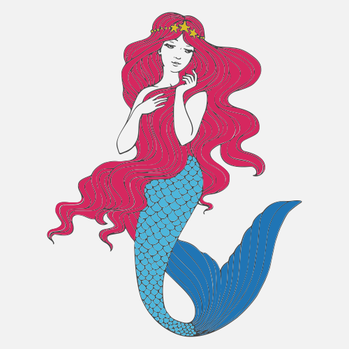 Glitter-mermaid