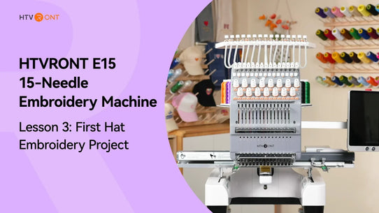 Hat Embroidery Project - E15 Embroidery Machine Tutorial 3