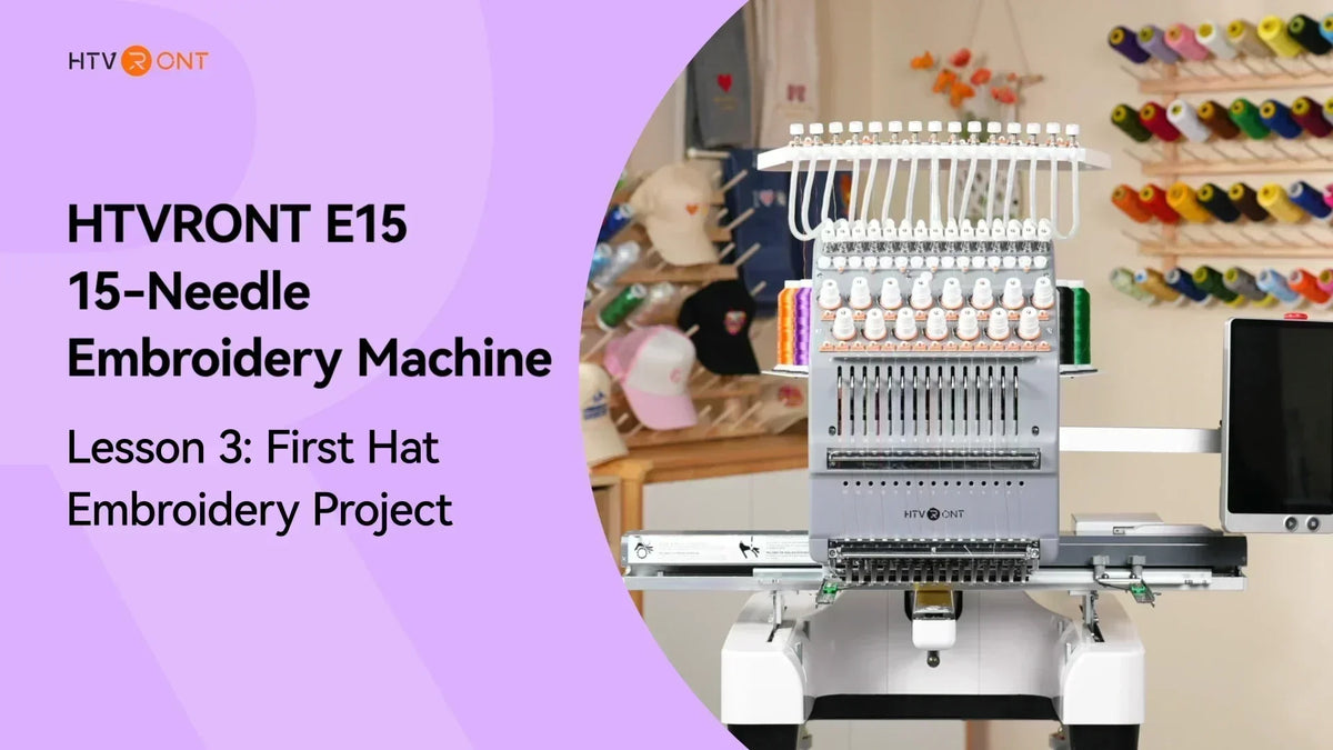 How to Embroider a Hat - E15 Embroidery Machine Lesson 3
