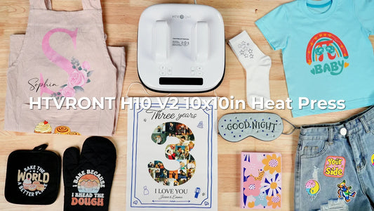 Heat press everything with H10 T shirt press