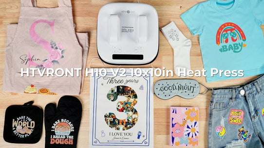 Heat press everything with H10 T shirt press