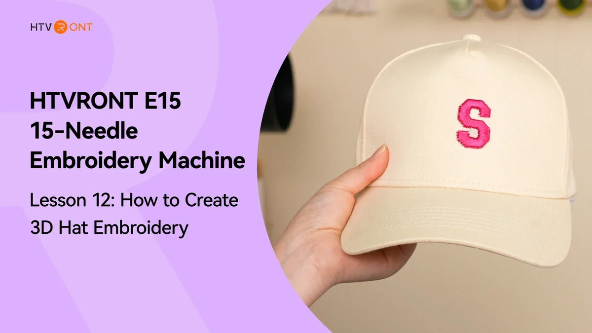 How to Create 3D Hat Embroidery - E15 Lesson 12