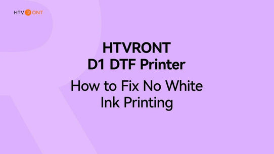 How to Fix No White Ink Printing - D1 DTF Printer Troubleshooting