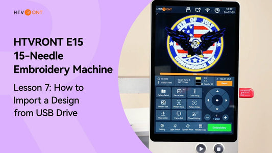 How to Import a Design from USB Drive - E15 Embroidery Machine Lesson 7