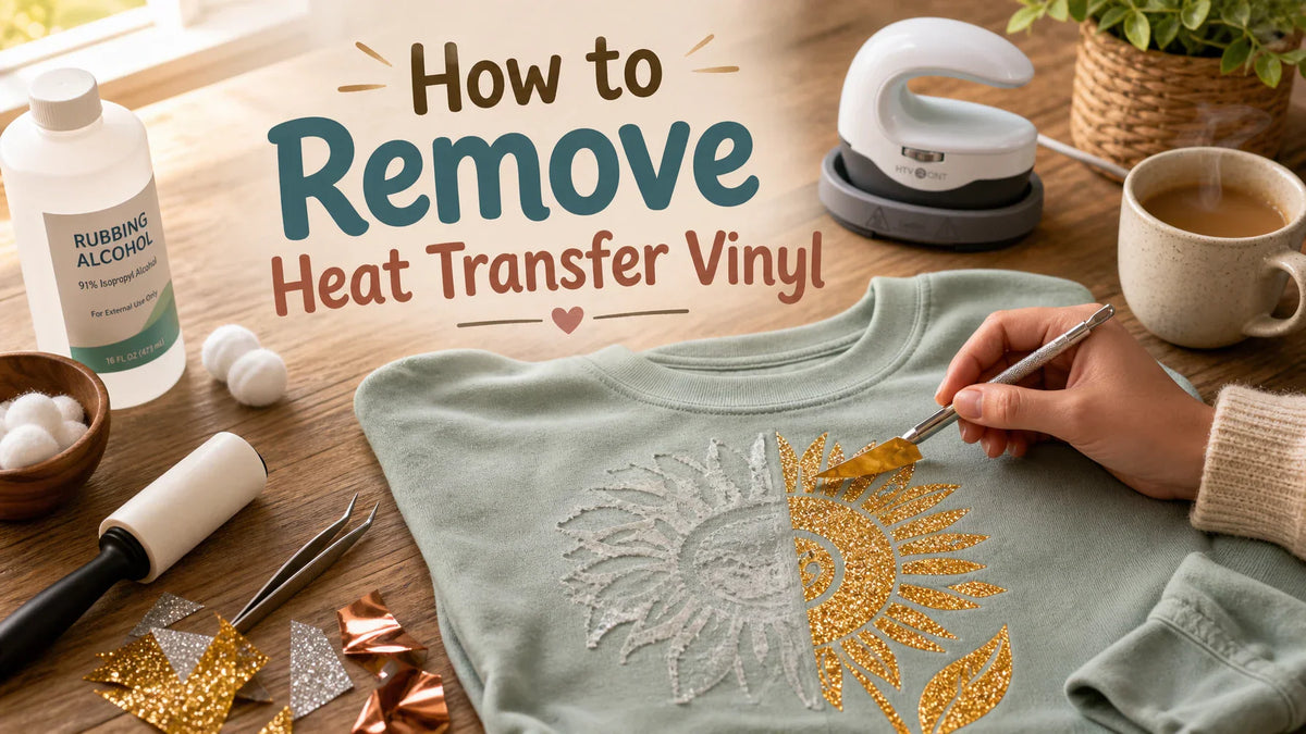 How to Remove Heat Transfer Vinyl (HTV)