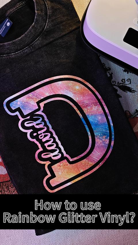 How to use Rainbow Glitter Vinyl? - Video tutorial