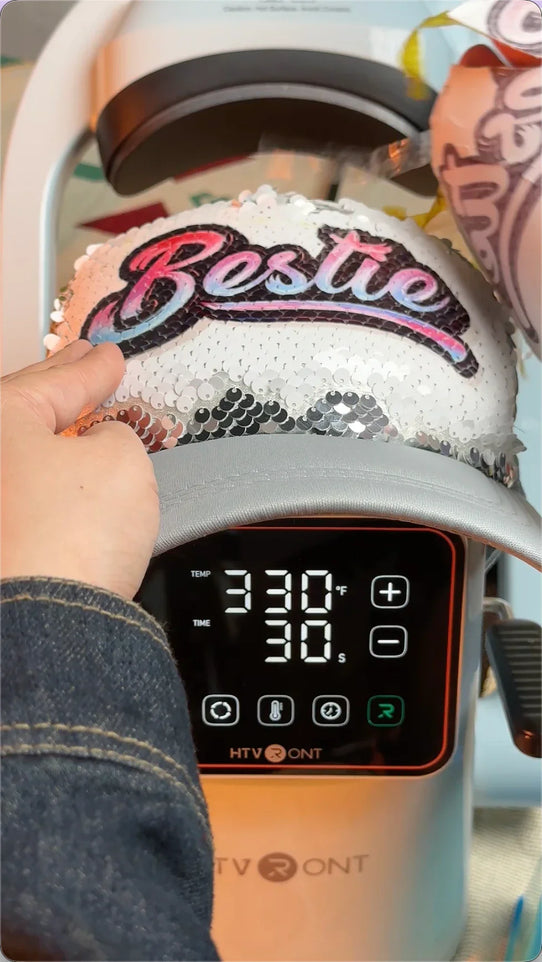 Make a Sublimation Flip Sequin Hat with A300 Hat Press