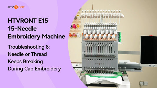 Needle or Thread Keeps Breaking During Cap Embroidery - E15 Troubleshooting 8