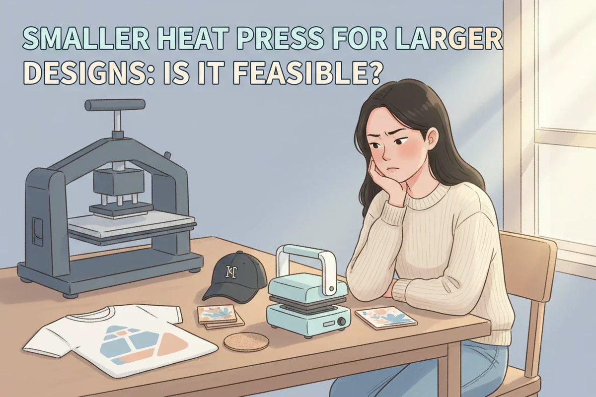 Smaller Heat Press for Larger Designs